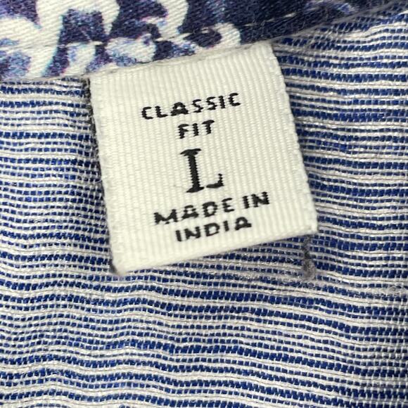 Robert Graham Men's Clarksville Long Sleeve Shirt, Button Down Geo Pattern Sz. L - Picture 3 of 10